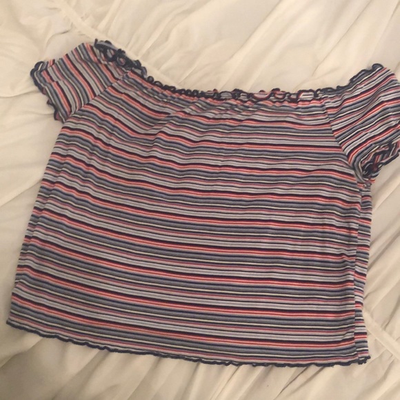 American Eagle Soft & Sexy off the shoulder tee - Picture 1 of 2